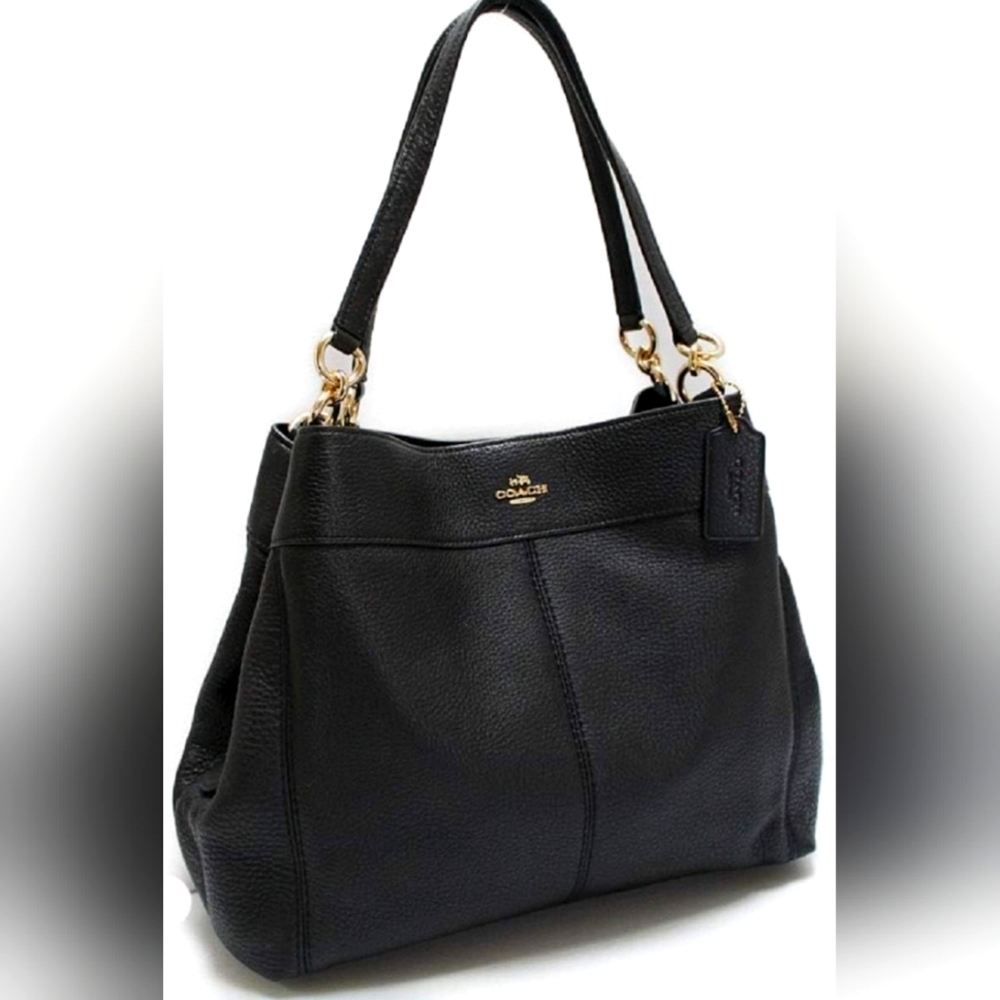 Coach Designer Pebble Leather Lexy Shoulder Bag Handbag purse